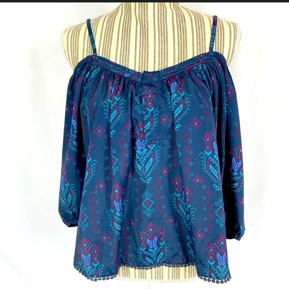 House of Harlow 1960 peasant top size Small S